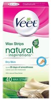 Veet Восковые полоски Naturals с маслом ши для нормальной и сухой кожи 12 шт.