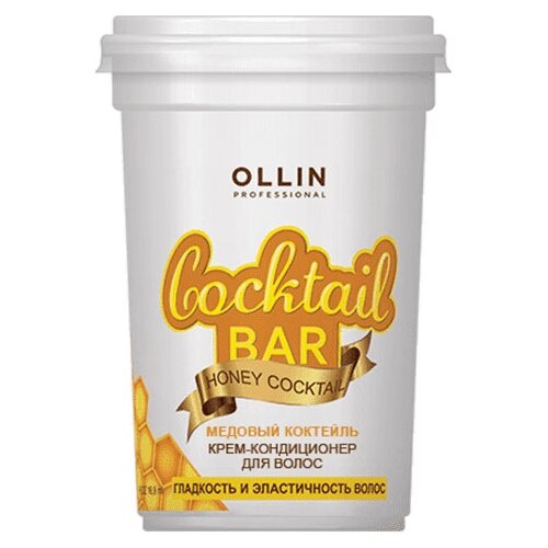 Купить Кондиционер для волос Ollin Professional Cocktail BAR Крем-кондиционер для гладкости и эластичности Медовый коктейль 250мл.
