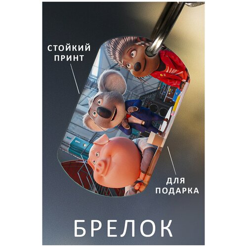 фото Брелок для ключей зверопой, брелок мужской, брелок женский, аксессуар, брелок на ключи детский, подарок ребенку сыну или дочке в виде жетона zhenya cloud