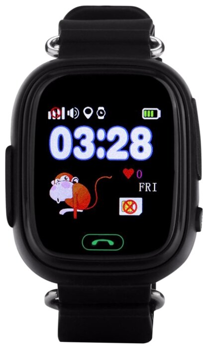 Детские умные часы Smart Baby Watch Q90 Wi-Fi, черный