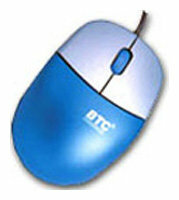 Компактная мышь BTC M852 Blue-Silver PS/2