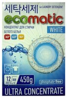 Стиральный порошок ECOMATIC White 0.45 кг картонная пачка