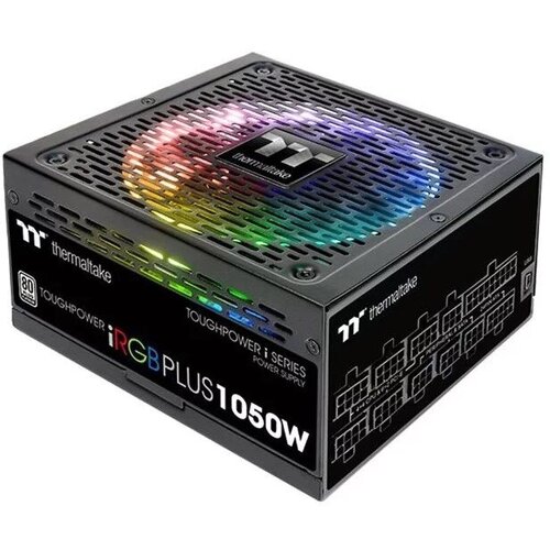 Блок питания Thermaltake ATX 1050W Toughpower iRGB Plus 80+ platinum (24+4+4pin) APFC 140mm fan colo блок питания thermaltake atx 700w toughpower gx1 rgb 80 gold 24 4 4pin apfc 120mm fan col 10044