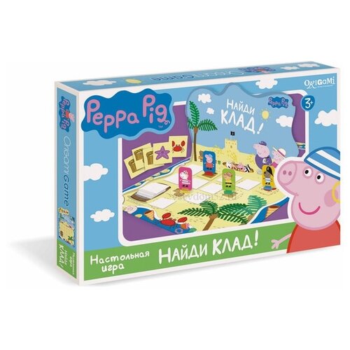 Настольная игра Origami Peppa Pig. Найди клад! настольная игра origami peppa pig карусель лото чемпионы