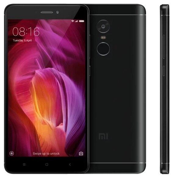 Смартфон Xiaomi Redmi Note 4 3/32 ГБ, micro SIM+nano SIM, черный