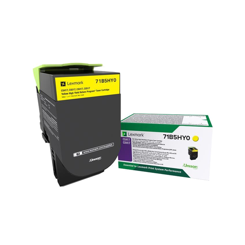 Картридж Lexmark 71B5HY0, 3500 стр, желтый картридж lexmark 74c5sye 74c0s40 74c5sy0 желтый