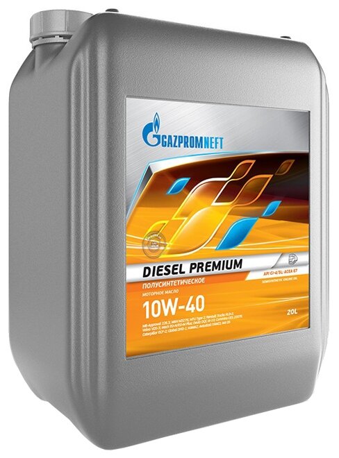 Полусинтетическое моторное масло Газпромнефть Diesel Premium 10W-40 .