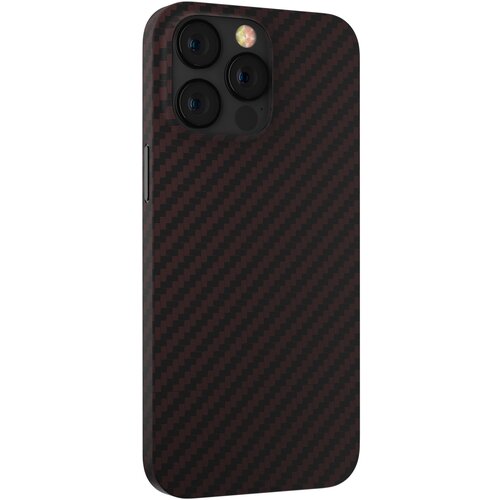 Чехол-накладка Devia Carbon Fiber Texture Magnetic Case для смартфона iPhone 14 Pro (Цвет: Wine Red) чехол накладка devia wing series ultra thin case для смартфона iphone 14 цвет carbon black