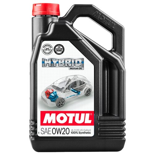 фото Синтетическое моторное масло motul hybrid 0w-20 4 л