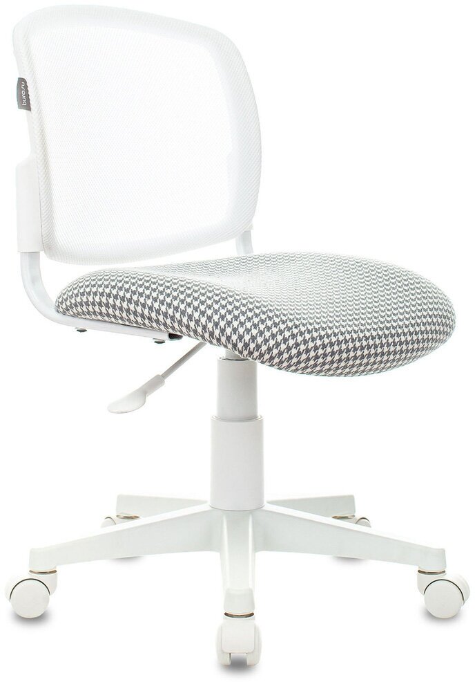 Кресло детское Бюрократ CH-W296NX, обивка: сетка/ткань, цвет: белый/серый Neo Grey - фото №1