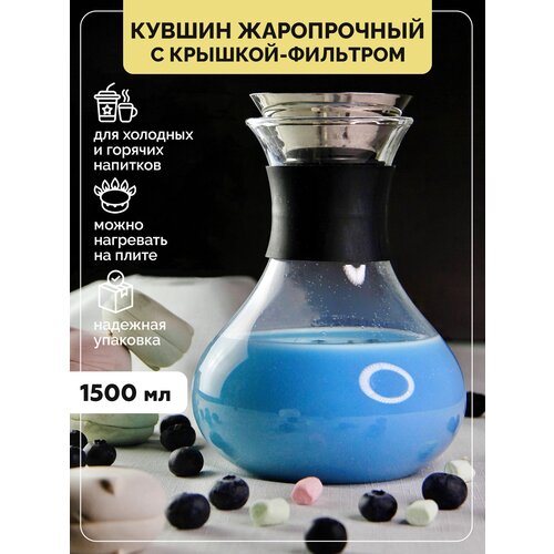Кувшин Roma 15л стекло с крышкой и фильтром 1373₽