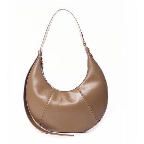 фото Женская кожаная сумка cns-coins une femme (бежевый) beige из натуральной кожи