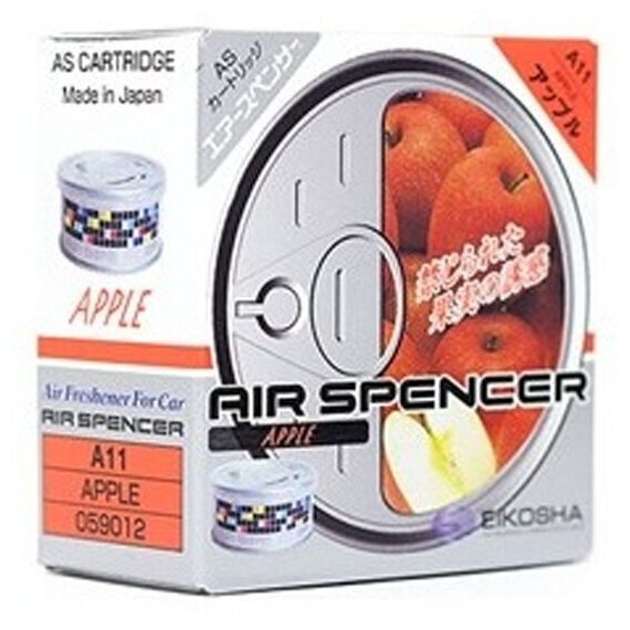 Eikosha Ароматизатор для автомобиля Air Spencer 200 мл 40 г яблоко разноцветный