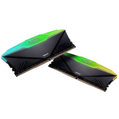 Apacer Модуль памяти Apacer DDR4 DIMM 32GB Kit 2x16Gb AH4U32G36C25YNBAA-2 PC4-28800, 3600MHz, CL18, NOX RGB AURA2