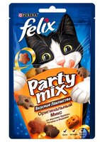 Лакомство для кошек Felix Party Mix Оригинальный микс со вкусом курицы, печени и индейки 60 г