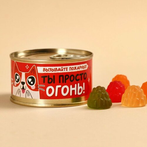 Мармелад «Ты просто огонь» в жестяной банке, 100 г.