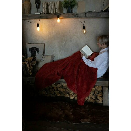 Плед покрывало 150*200 см красный