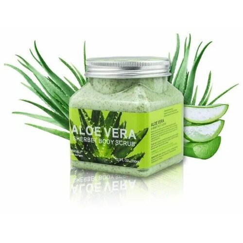 Zifole Скраб для тела ALOE VERA FACE BODY SCRUB, 350 ml