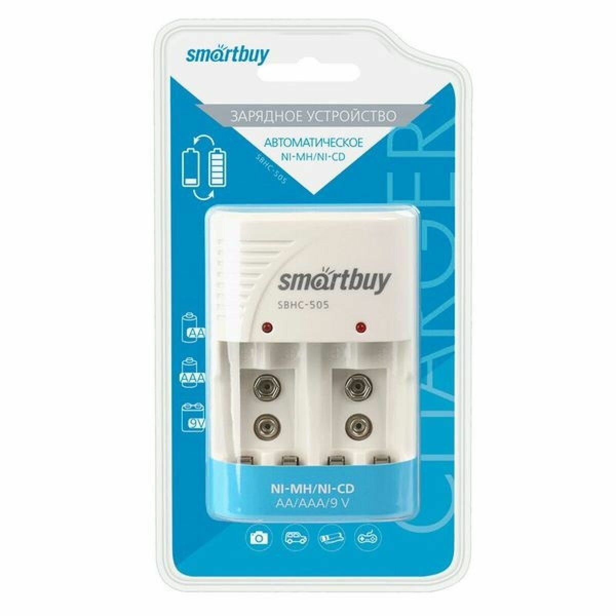 ЗУ для Ni-Mh/Ni-Cd аккумуляторов Smartbuy 505 автоматическое (SBHC-505)/80