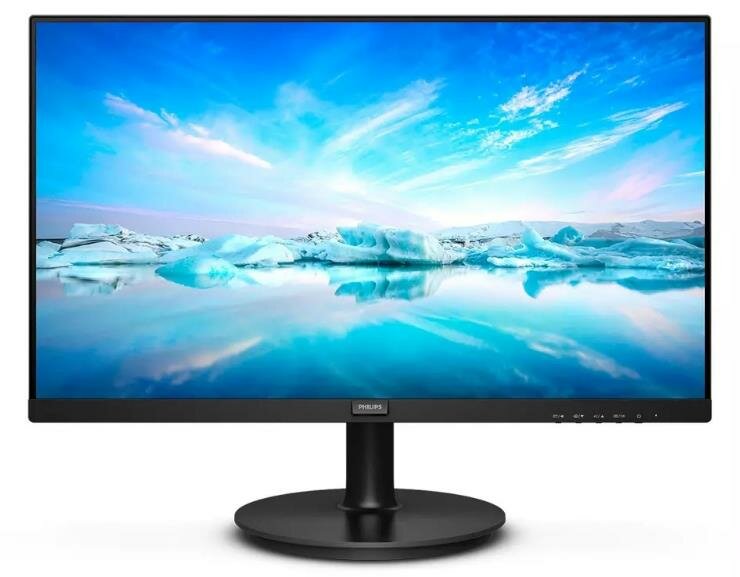 PHILIPS 27" 271V8LA/00 (01) черный {VA 1920x1080 75Hz 4ms 178/178 250cd 3000: 1 8bit D-Sub HDMI1.4 AdaptiveSync AudioOut 2x2W VESA}