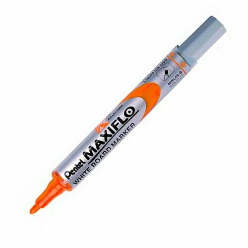 Маркер Pentel Maxiflo 4 мм, пулевидный, оранжевый