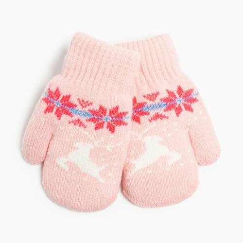 фото Варежки , размер 12, розовый denco store