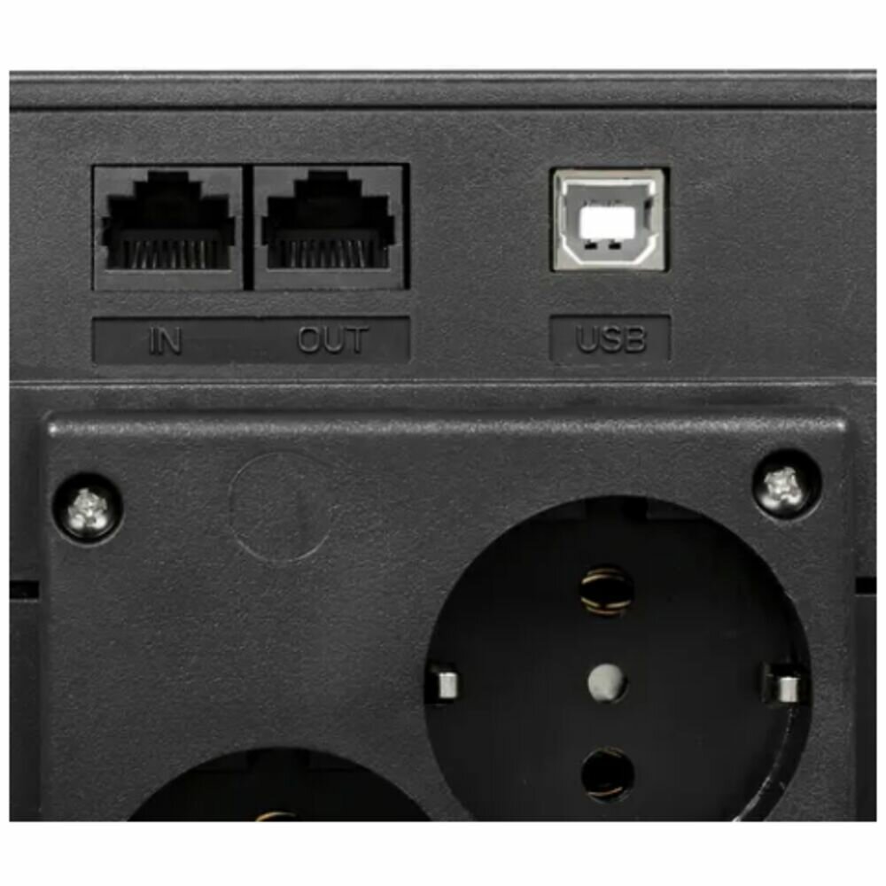 Интерактивный ИБП Powercom RPT-600AР EURO черный - фотография № 13