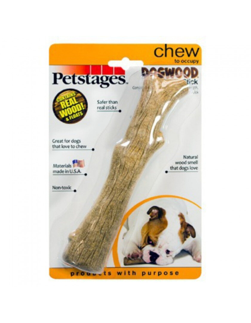 Petstages игрушка для собак Dogwood палочка деревянная 16 см малая - фото №4