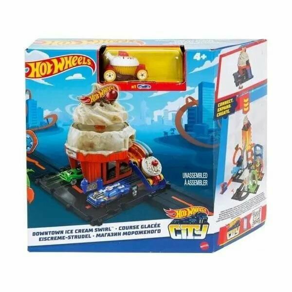 Игровой набор Matte Hot Wheels Мороженое в центре города