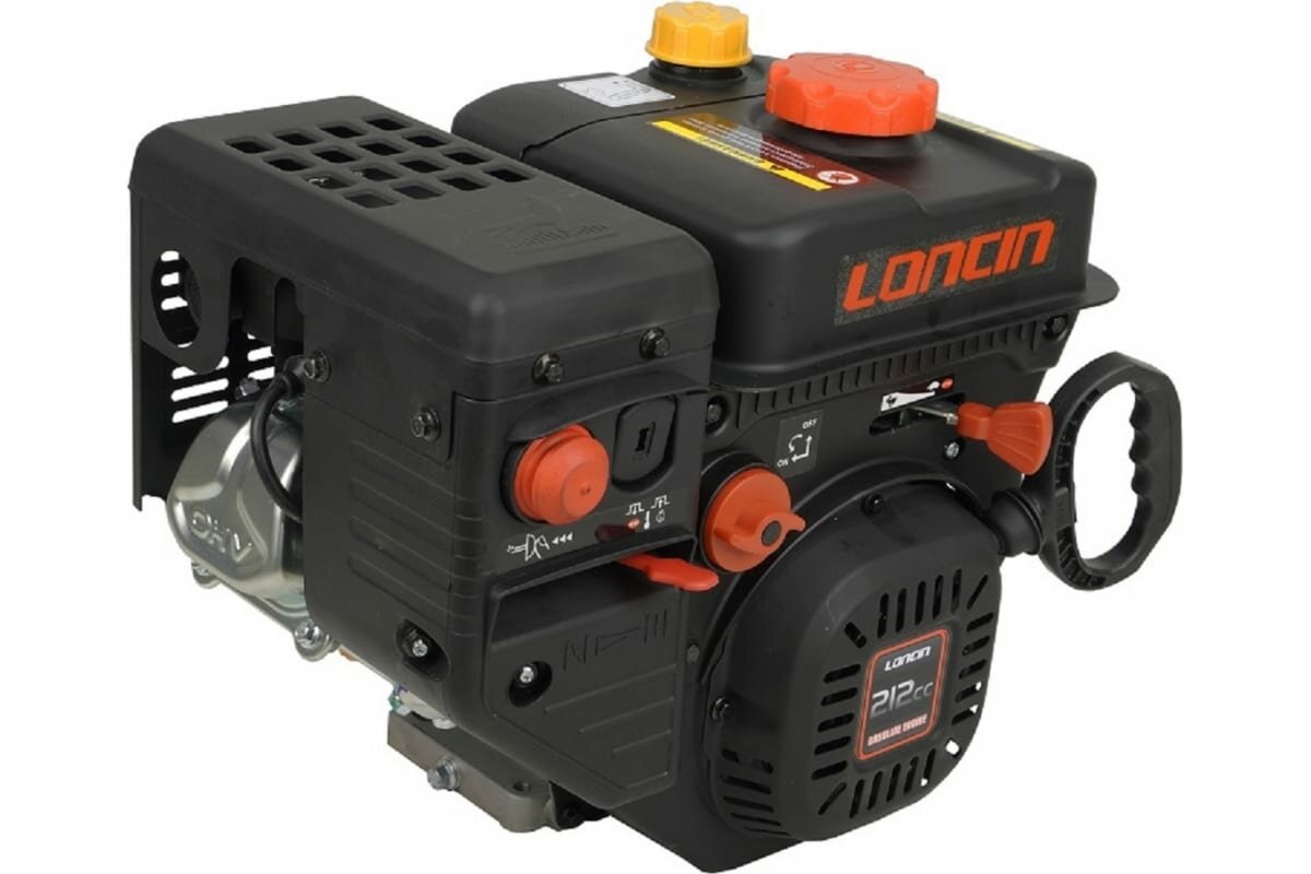 Двигатель бензиновый Loncin LC170FD(S) (A35 type) D19 (7л. с, 212куб. см, вал 19мм, ручной и электрический старт) — фото 9