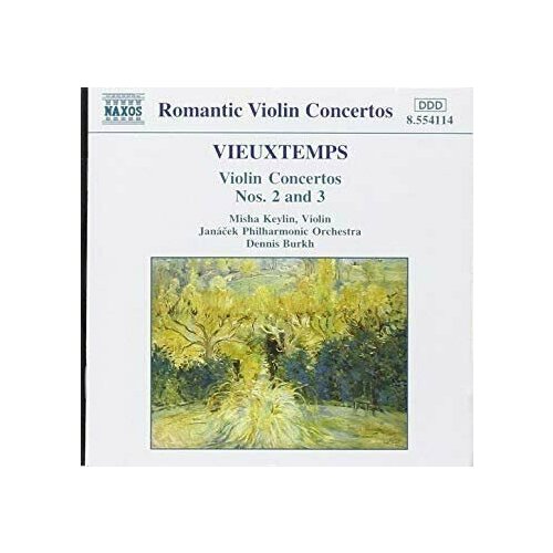 Vieuxtemps - Violin Concertos Nos. 2 And 3 - Naxos CD Deu ( Компакт-диск 1шт) prokofiev bloch violin concertos joseph szigeti 1935 1939 naxos cd deu компакт диск 1шт прокофьев