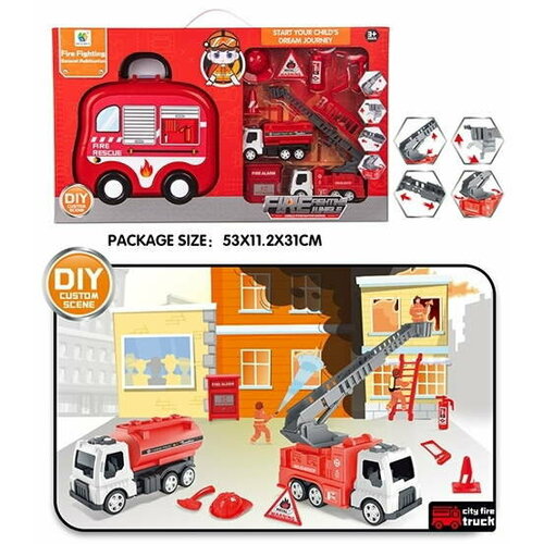 Набор Пожарная служба (11 предметов) с ранцем в коробке набор аксессесуаров для железной дорогипожарная служба в коробке vg50815