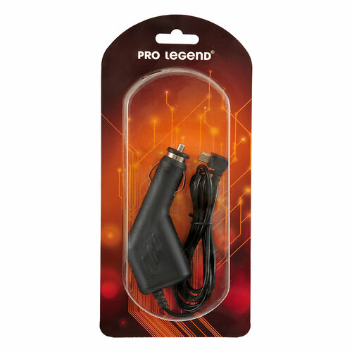 Автомобильное зарядное устройство PROLEGEND LP6 12V miniUSB 0.5A угловое 1.5 м PL3305