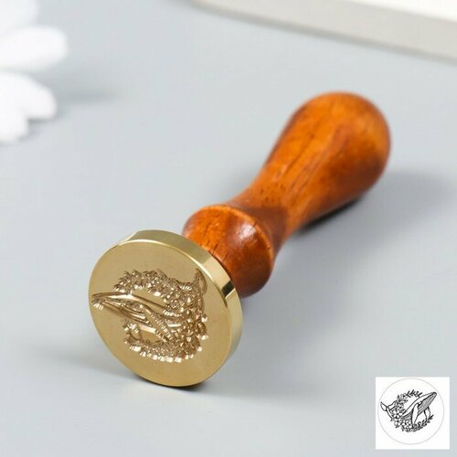 MARU Печать для сургуча с деревянной ручкой 