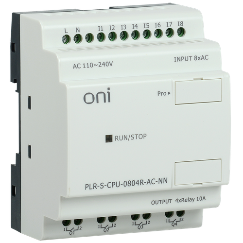 Логическое реле PLR-S. CPU0804(R) 220В AC без экрана ONI IEK PLRSCPU0804RACNN (1 шт.) модуль релейного вывода advantech adam 4069 b 8 каналов power relay output module with modbus adva