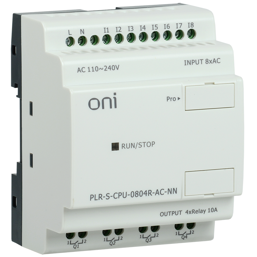 Логическое реле PLR-S. CPU0804(R) 220В AC без экрана ONI IEK PLRSCPU0804RACNN (1 шт.)