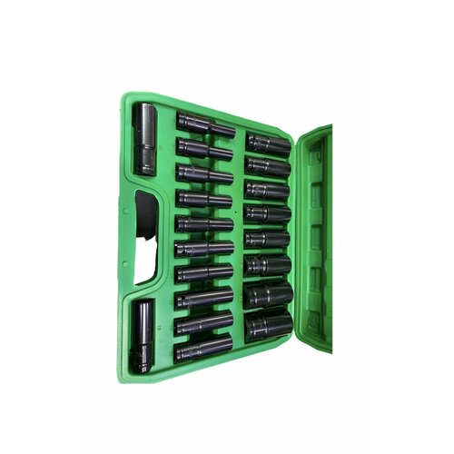 Набор ударных торцевых головок 1/2 дюйма удлинённый , 20 предметов