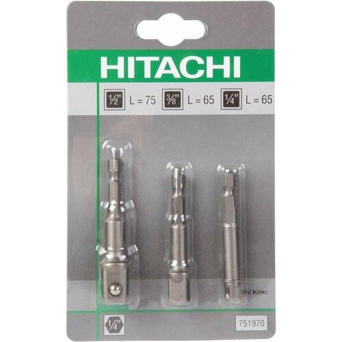 Набор переходников для головок Hitachi 3 предмета 751970