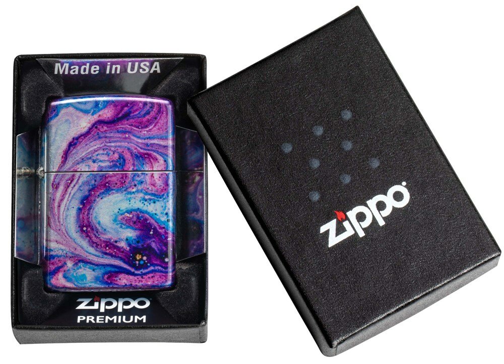 Зажигалка Zippo Universe Astro Сиреневый - фотография № 6