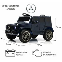 Детский электромобиль Mercedes-AMG (G222GG) синий глянец