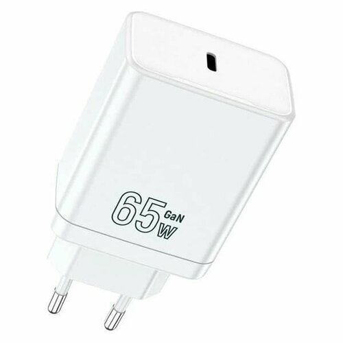 Сетевое зарядное устройство TFN x1 USB-C GaN PD 65W, белый (TFN-WCRPD32) сетевое зу tfn rapid 5a qc scp black б кабеля