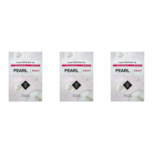 Etude House Маска тканевая для лица Therapy AirMask Pearl 20 мл 3 шт