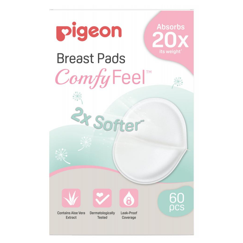 Pigeon Вкладыши для бюстгралтера с алоэ Comfy Feel Breast Pads 60 шт