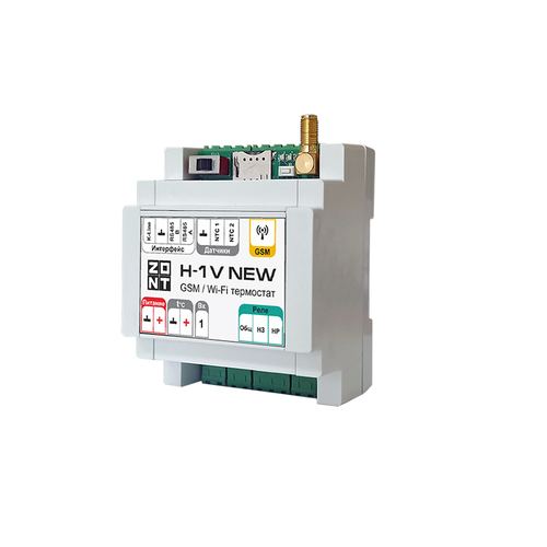 термостат программируемый gsm climate zont l1 белый ZONT Термостат ZONT H-1V NEW (GSM, Wi-Fi, DIN), ML00005890