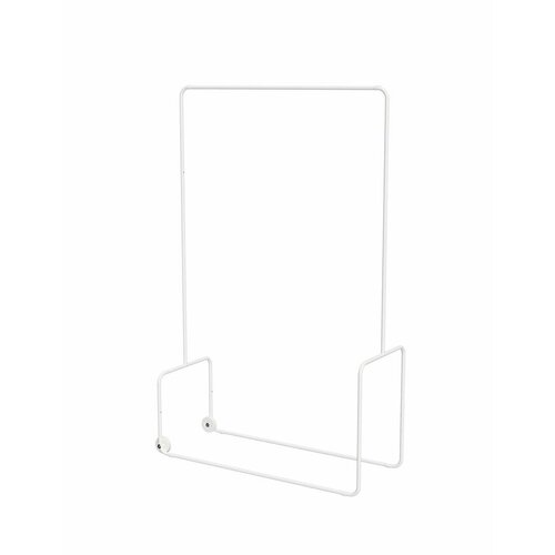 Напольная вешалка Spaceo 100x160x40 см металл цвет белый 4290₽