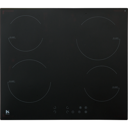 Варочная панель электрическая Kitll KHH 6001 BLACK 4 конфорки 60x52 см цвет чёрный 1649000₽