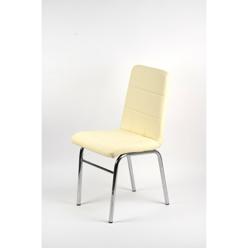 Стул клиента для салона красоты , на стальных ногах, бежевый