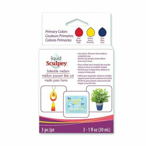 Sculpey Liquid Sculpey Multipack декоративный гель ALS 90 мл GLM1 Glam Metallics PRI1 Primary