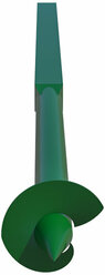 Столб для забора винтовой 50х50х2 мм 2,5 м грунт зеленый