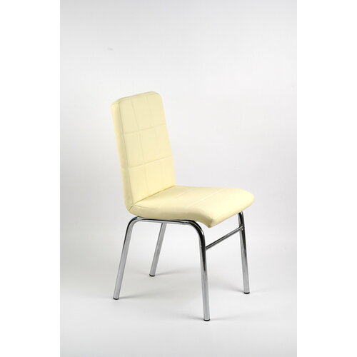 Стул клиента для салона красоты , на стальных ногах, бежевый